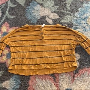 Black and Yellow Long Sleeve Shirt